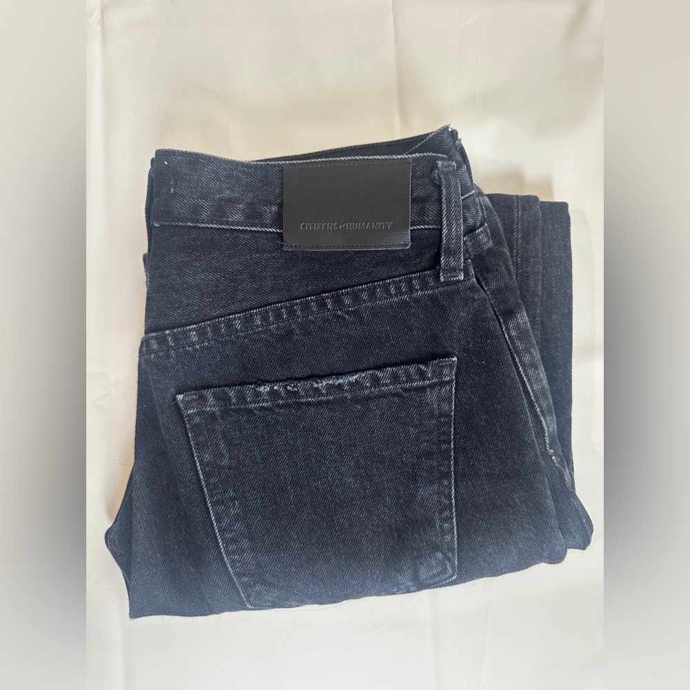 Citizens Of Humanity Emery Crop jeans washed black/ charcoal grey